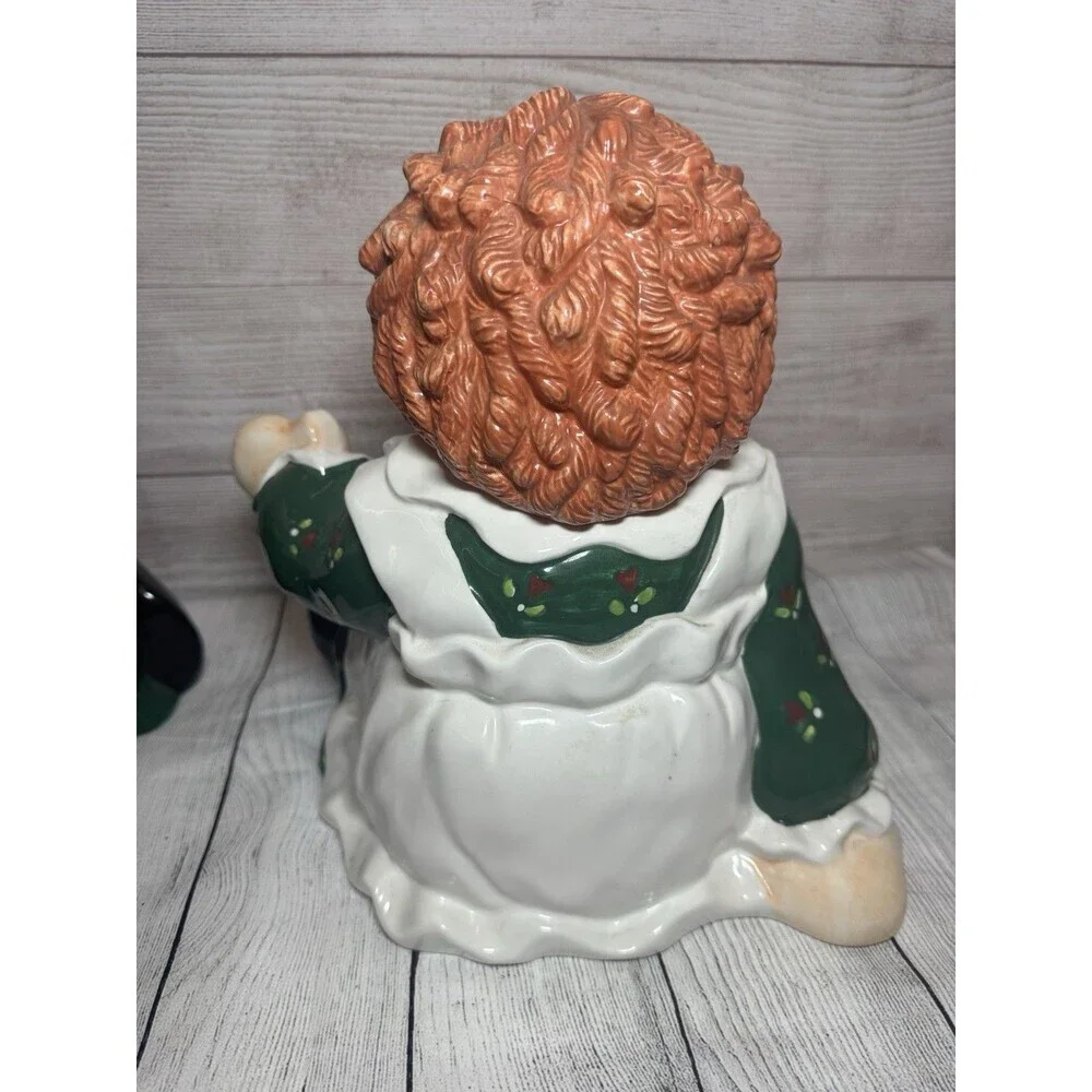 VINTAGE RAGGEDY ANN & ANDY COOKIE JARS SAKURA CHINA 1998